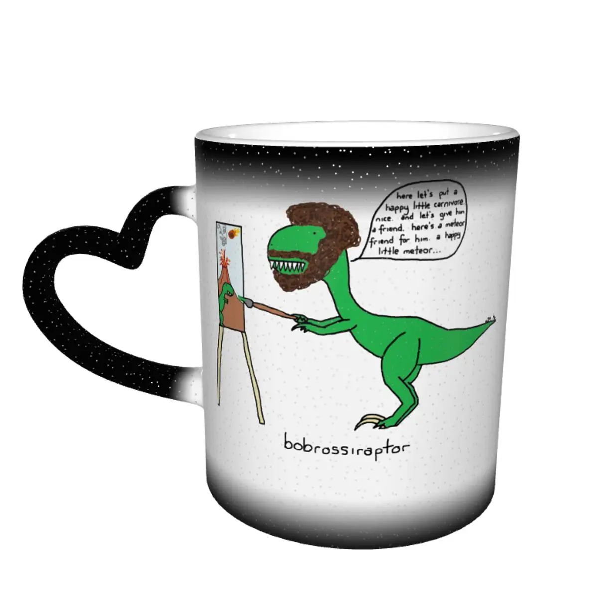 

Dinosaur Mug Creative Aesthetic Mug Porcelain Chat The Changes Color Cups