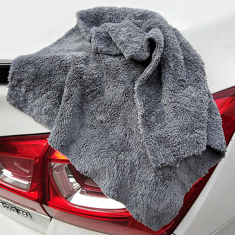

12PCS 350GSM Car Wash Microfiber Edgeless Towel Car Cleaning Drying Cloth Car Care Cloth Detailing Car Wash Towel Gray