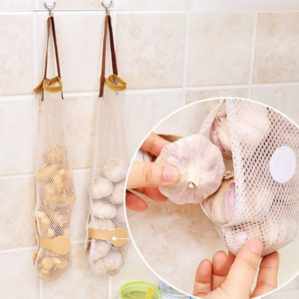 1 шт. полиэстер сумка для хранения овощи чеснок лук Сетки висячие Сумки
