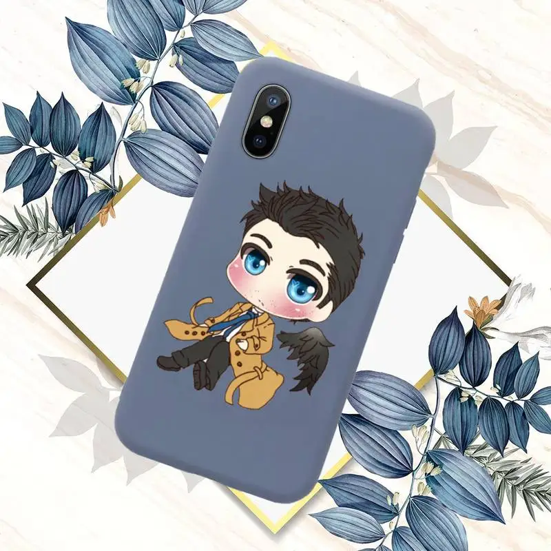 

Supernatural Jared Padalecki Phone Case Blue Candy Color for iPhone 11 12 mini pro XS MAX 8 7 6 6S Plus X SE 2020 XR