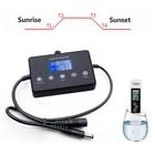 Контроллер освещения аквариума со светодиодной подсветкой, диммер-модулятор восход и заката, таймер с ЖК-дисплеем для аквариума с TDS EC измерительной ручкой