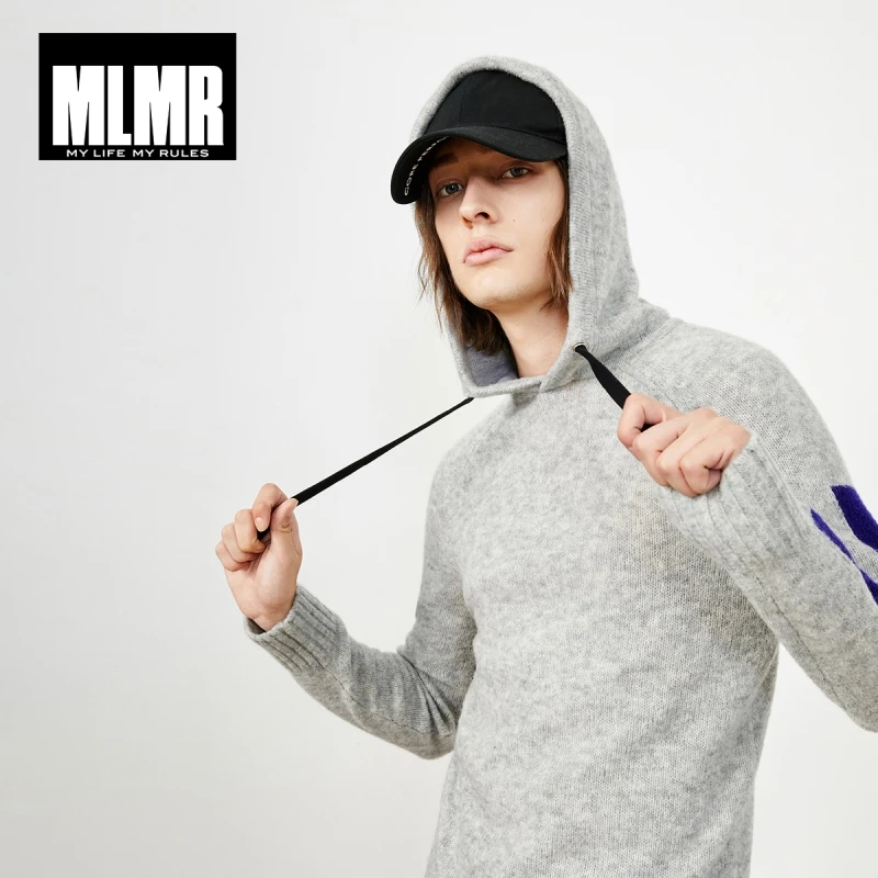 Мужской шерстяной свитер с капюшоном JackJones пуловер 218425524 | Мужская одежда