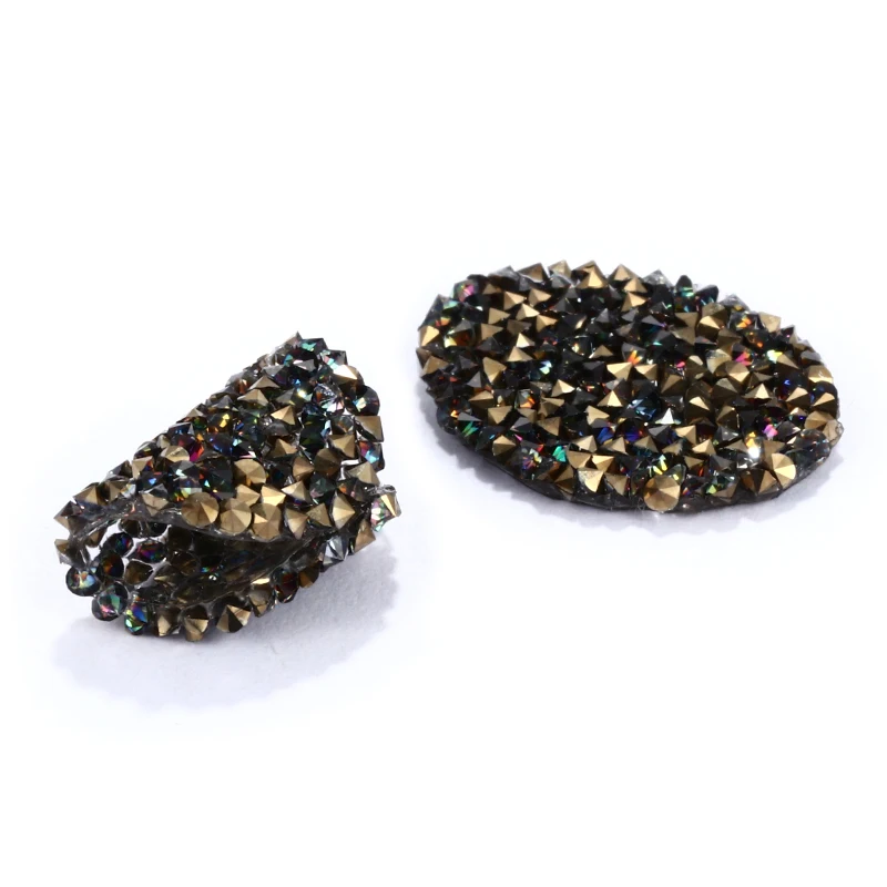 16x20 мм овальные блестящие стразы с кристаллами аппликация без фиксации наклейка