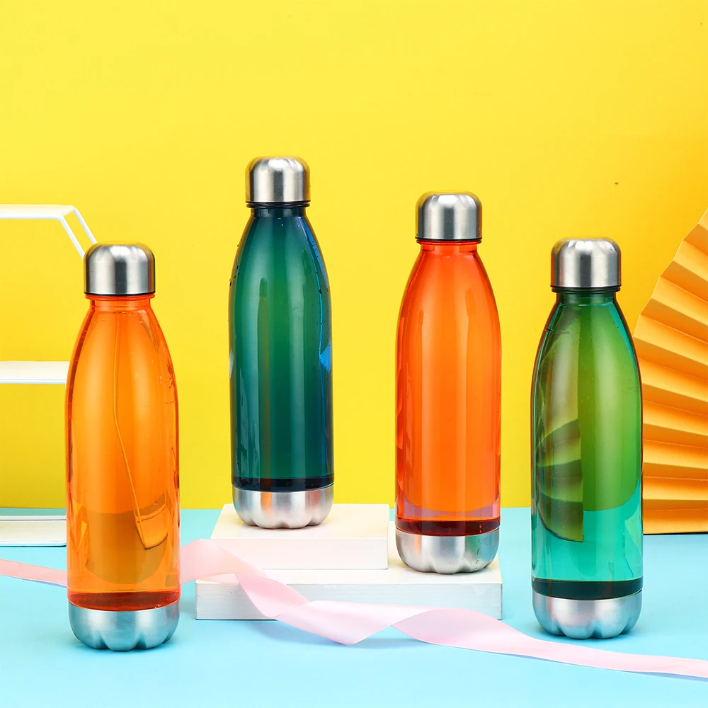 750ml Transparent PS Sports Water Bottle Coke Shape Drinking Canteen Clear BPA Free Gym Outdoor Sport Cup Drink Accessory | Спорт и