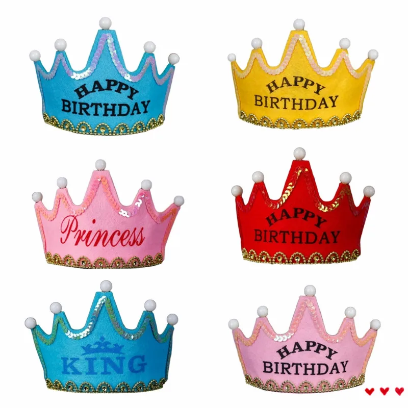 Красочные светодиодные шапки для вечеринки в честь Дня Рождения детские