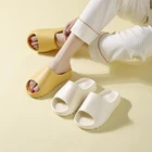 Шлепанцы Yeez, летние, дышащие, для мужчин и женщин, пляжные шлепанцы, белые шлепанцы с открытым носком, размера плюс