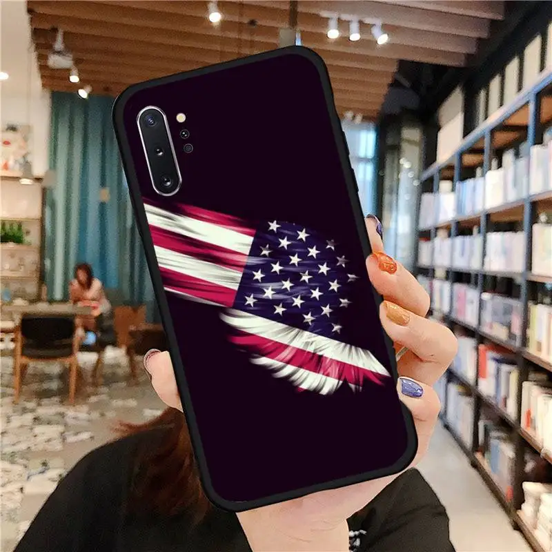 

American USA Flag Phone Case For Samsung A50 A51 A71 A20E A20S S10 S20 S21 S30 Plus ultra 5G M11 funda cover