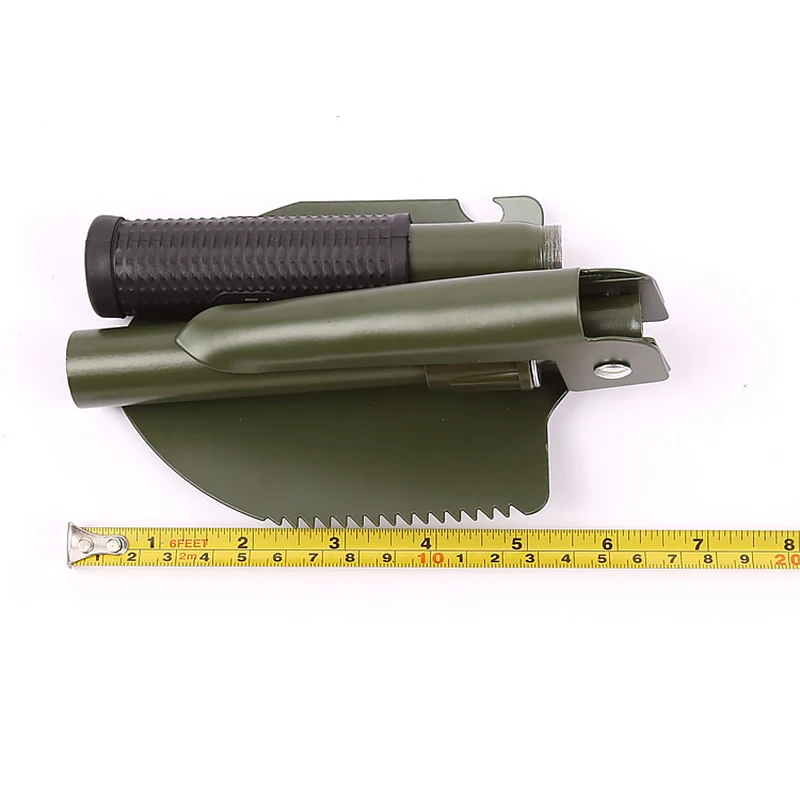 Новая Складная армейская лопата из углеродистой стали лопатка пила открывалка