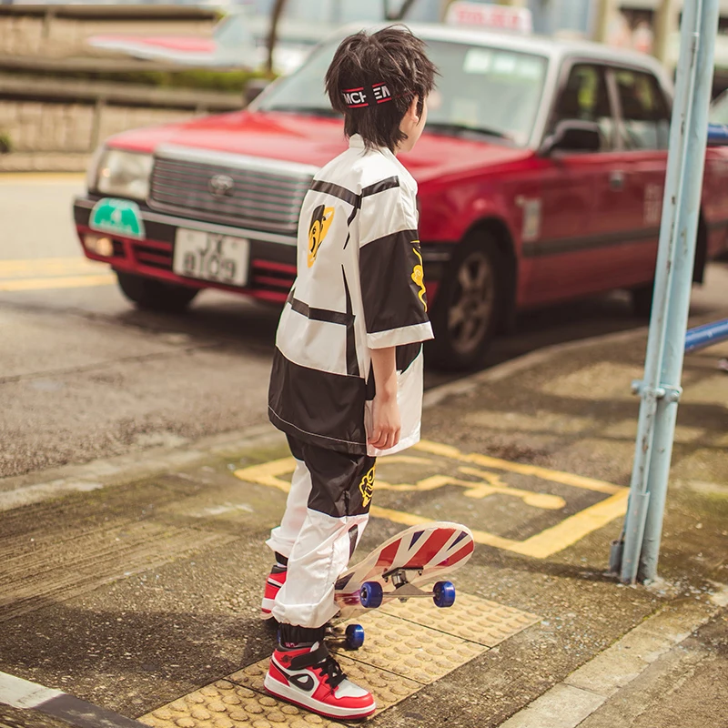 

Hip Hop Dance Costume Kids Street Wear New Boys Girls Jazz Dance Clothing Chinese Style Show Costume Ballroom Dance Hip Hop Pant