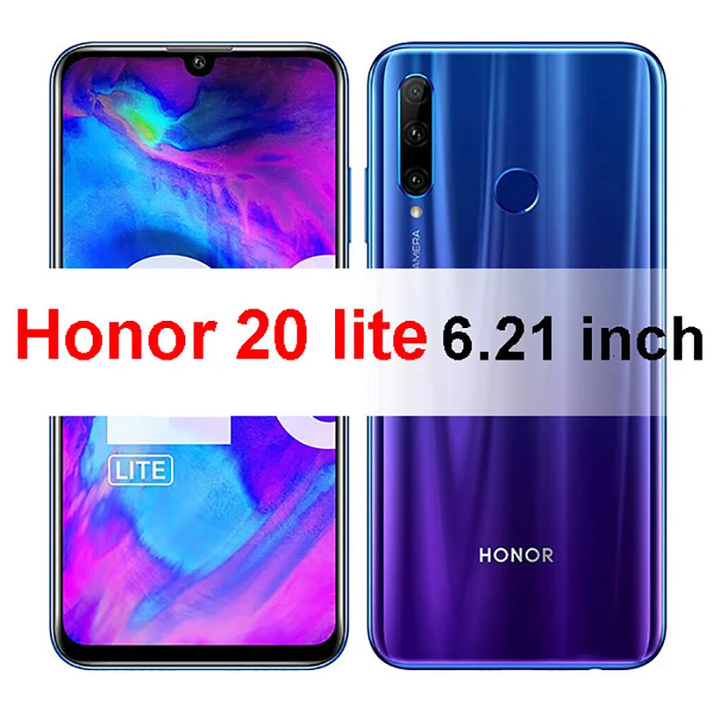 

case on honor 20 lite cover tempered glass screen protector for huawei honer 20lite light lai protective phone coque bag 6.21 3d