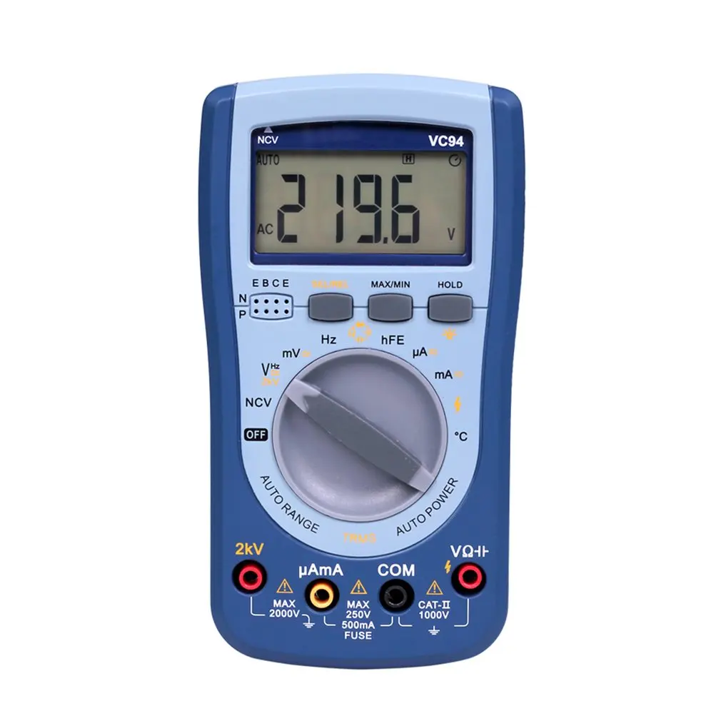 Цифровой мультиметр DC/AC напряжение тока T-RMS Авто Диапазон