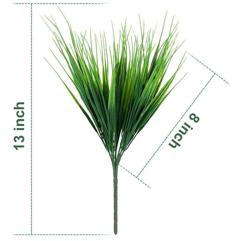 Искусственная трава 9 пучков искусственной пластиковой зеленой весенней травы