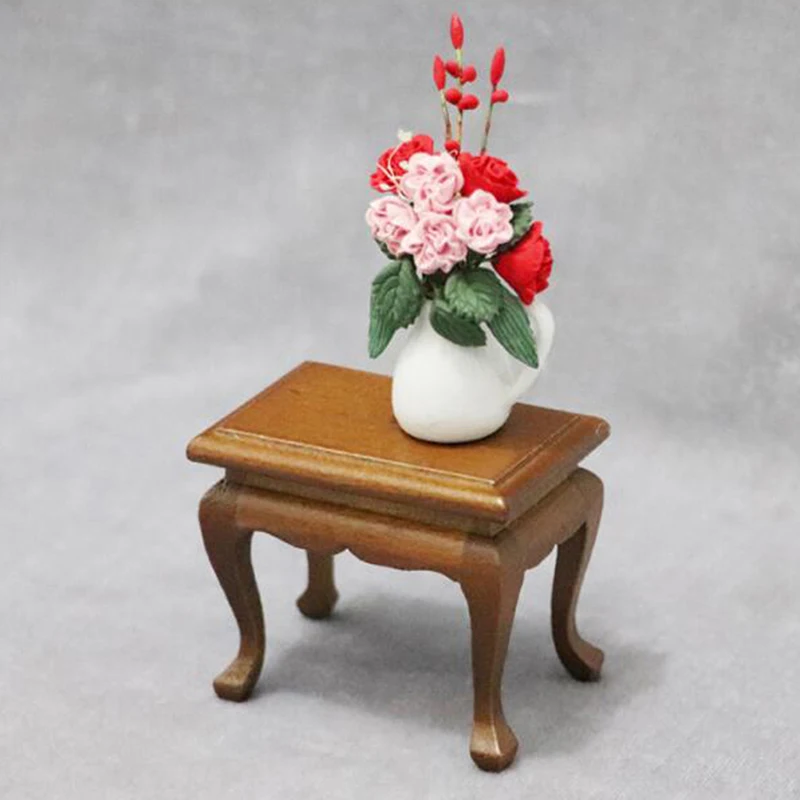 

1:12 Dollhouse Furniture Teatable Coffee Table Living Room Kid Toy Miniature Dolls Simulation For Dollhouse Decals