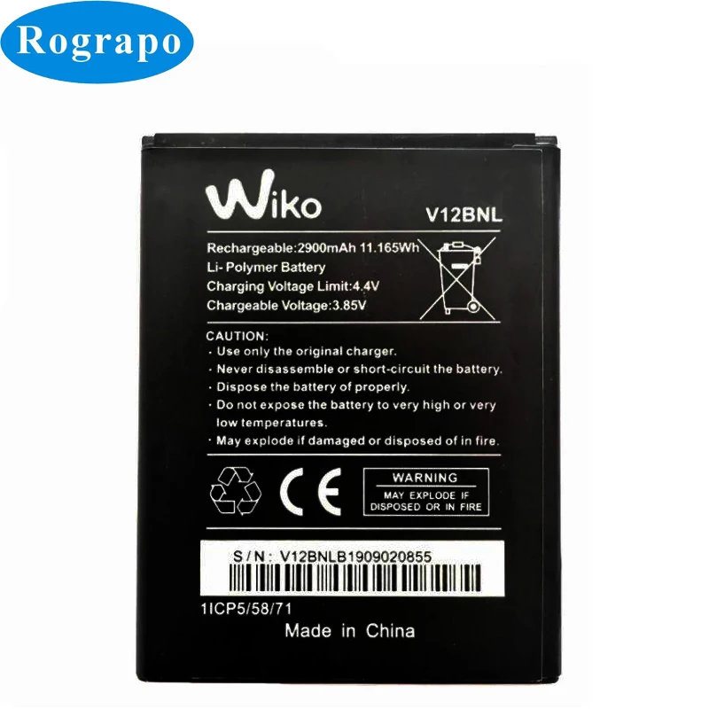 3 85 V 2900mAh Замена Мобильный телефон Батарея для Wiko Гарри 2 Harry2 V12BNL + номер