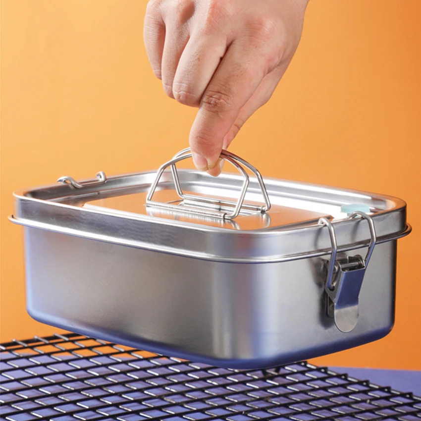 304 Ланч-бокс из нержавеющей стали контейнер для еды бэнто-бокс детей и взрослых