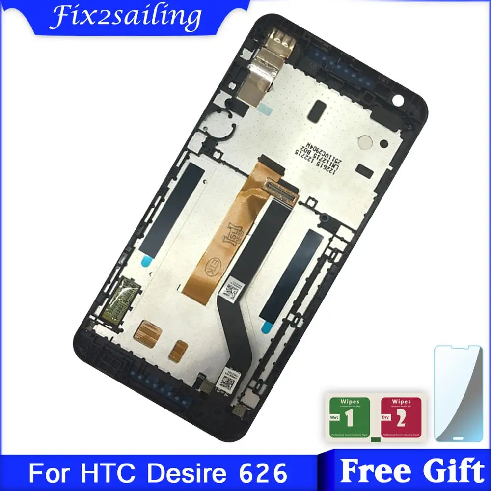 Супер дисплей экран для HTC Desire 626 626G ЖК + сенсорный с рамкой дигитайзер сборка 5