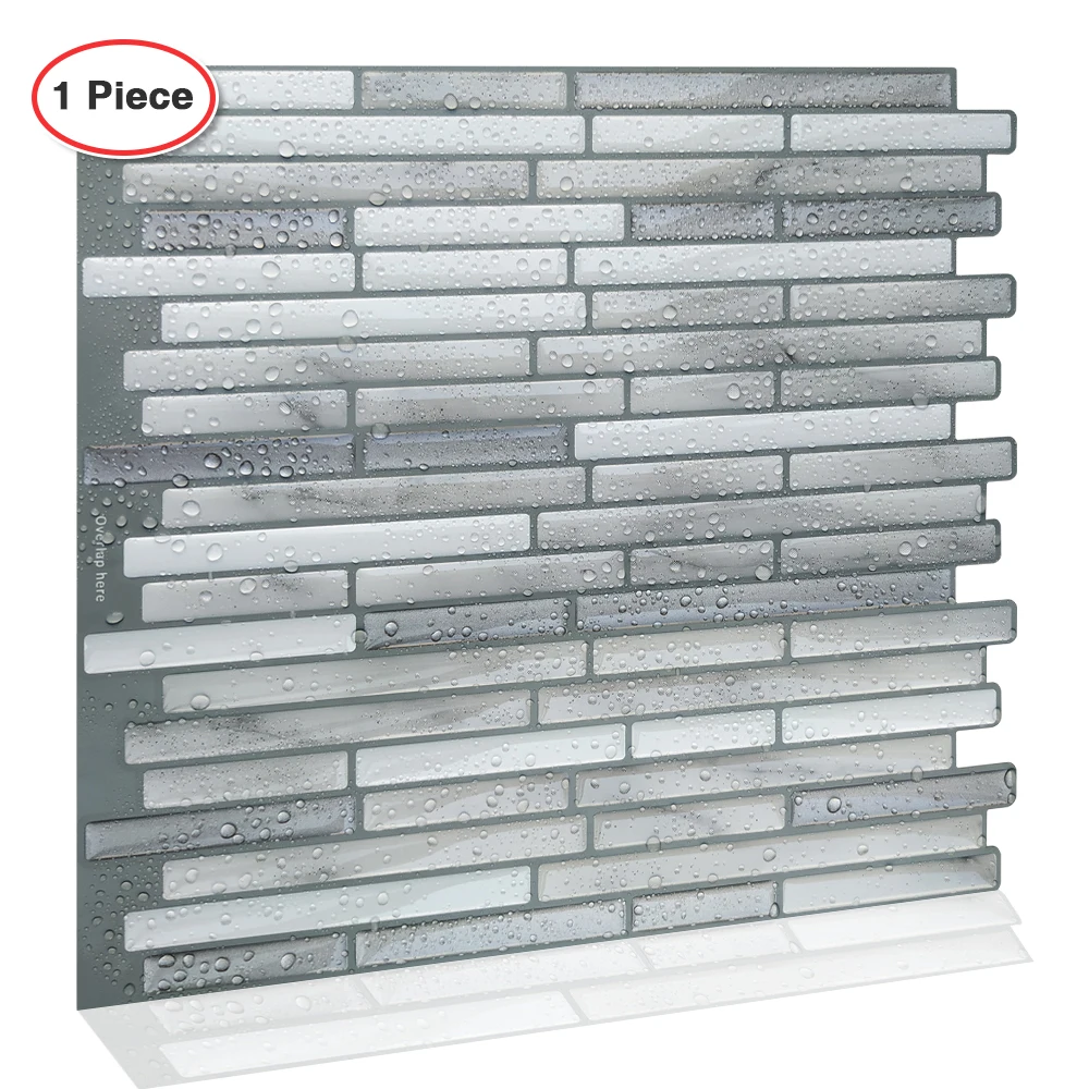 Виниловые обои для кухни самоклеящиеся водонепроницаемые с мозаикой|Наклейки на