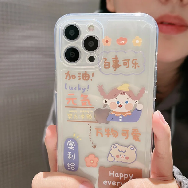 

Ins cartoon japan Cute Case For iphone 11 12 Pro X XR XS Max 8 7 6 Plus For Girls