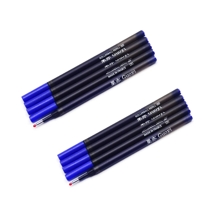 10 Blue Gel refills Guoyi Z318 Ретро Роскошная металлическая гелевая ручка канцелярские принадлежности для офиса и обучения школьные канцелярские принадлежности подарок Отель Шариковая ручка для делового письма - Цвет: 10 Blue Gel refills