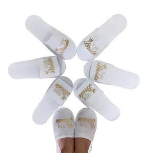 1 пара шлепанцев для невесты для принадлежности для вечеринки-девичника свадебный душ фото реквизит DIY Свадебные украшения невесты подарок-S