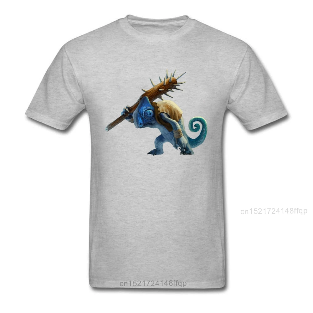 Уникальная мужская черная футболка с принтом хамелеона и ящерицы | Мужская