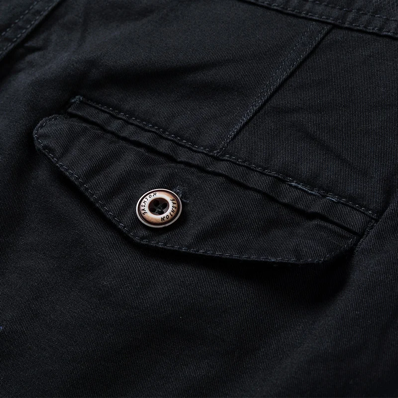 Шорты карго мужские повседневные хлопок стиль милитари до щиколотки штаны для