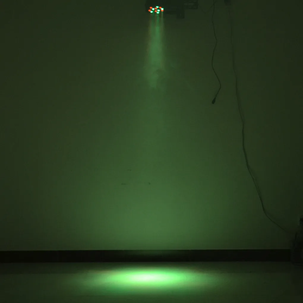 AUCD Мини Портативный 18 Вт RGB светодиоды par-лампочка DMX прожектор для дискотеки шар прожектор DJ для сцена на вечеринках и шоу светотехническая панель огни LE-Par18