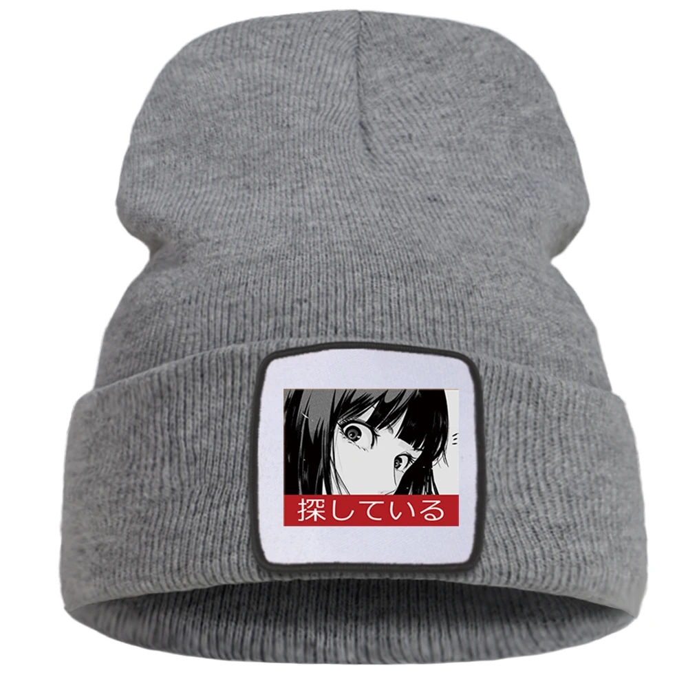 Мультфильм Аниме Аватара печати вязаная шапка унисекс повседневные эластичные