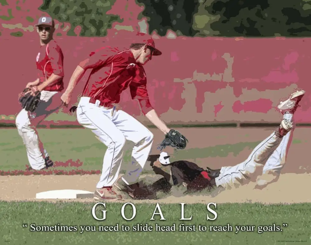 10 видов на выбор бейсбольный мотивационный художественный пленочный Печатный