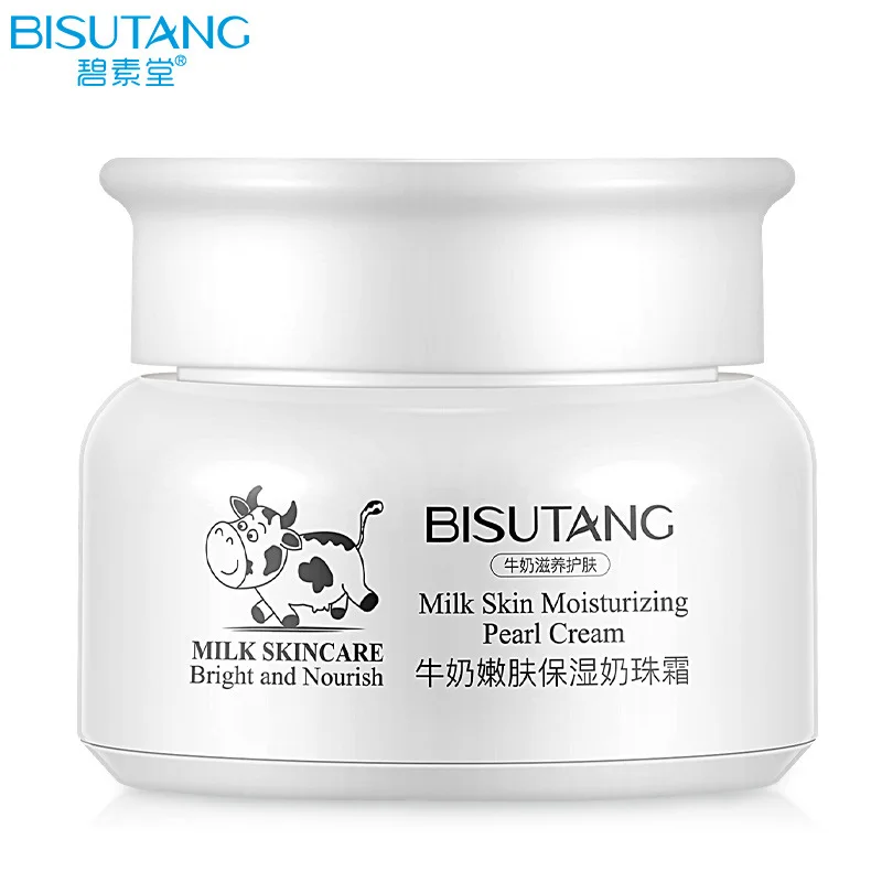 BISUTANG молочный отбеливающий увлажняющий крем для лица против морщин старения Snow