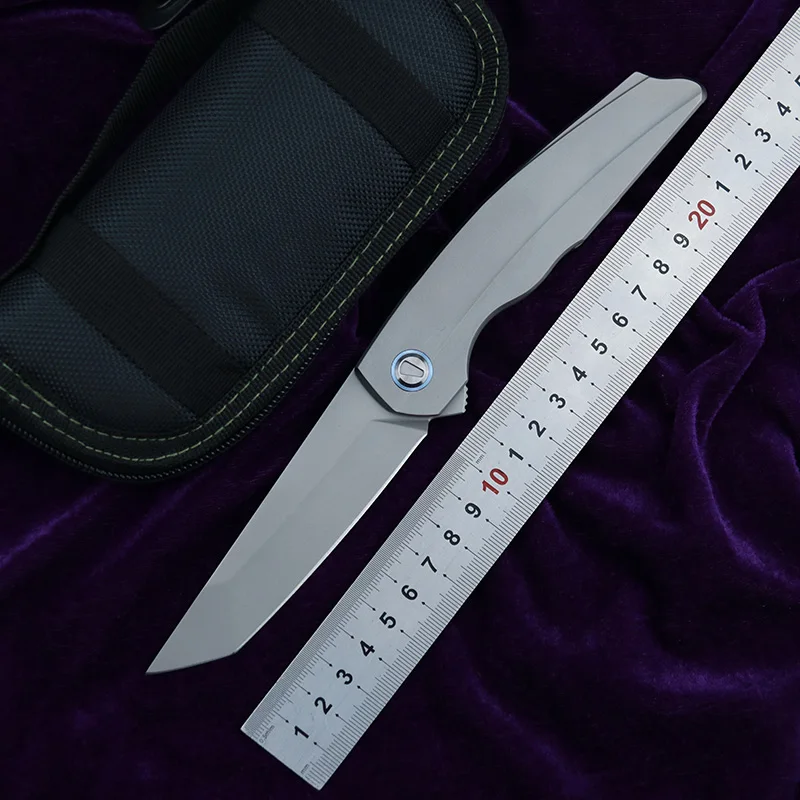 

Складной нож LEMIFSHE RFT с лезвием m390, тактические охотничьи карманные ножи, складной нож для выживания с титановой ручкой, портативные ножи для ...