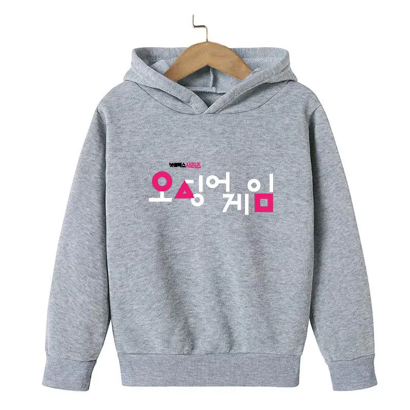 

Squid game Korean TV Hoodie children's cotton fleece cosply costme Hoodie Sweatshirt children's boys and girls sportswear top