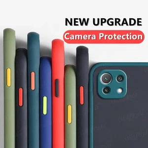 shockproof phone case back cover for xiaomi mi 11 lite capas bumper armor luxury matte translucent soft case for mi 11 lite case free global shipping