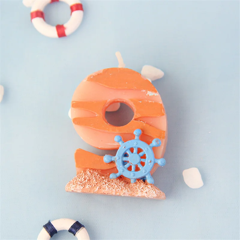 Подводная Свеча для украшения торта с тематикой океана креативный декор дня