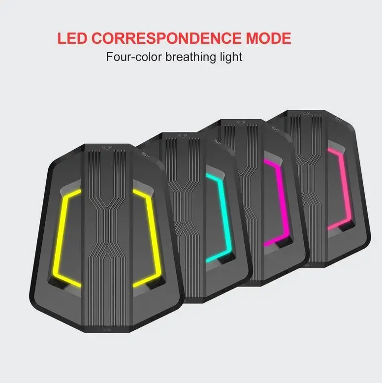 

Keyboard Mouse Converter with Type-C Charging Cable for Game Console Devices LED correspondence mode 4 color breathing light.