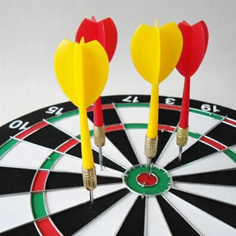 

Darts Boards with 4 pcs Needle Darts Board Professional Suit(4 Needles + 1 Darts Board,Random Style and Color)