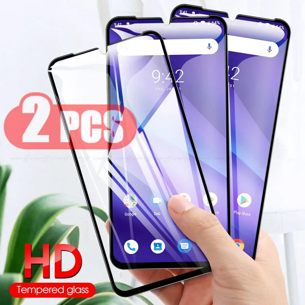 2 шт., закаленное стекло для Umidigi A5 Pro, Защитная пленка для экрана, черная Передняя пленка для Umidigi A5 Pro F1, защитная стеклянная пленка F1