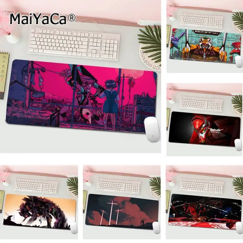 

Evangelions Rubber Mouse Durable Desktop Mousepad L Large Gamer Keyboard PC Desk Mat Computer Tablet Gaming Mouse Pad