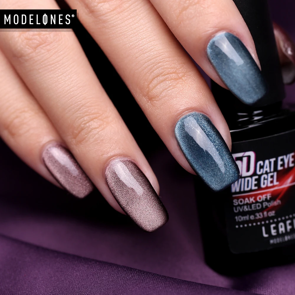 Modelones 10 мл кошачий глаз Широкий УФ гель для ногтей дизайна отмачиваемый