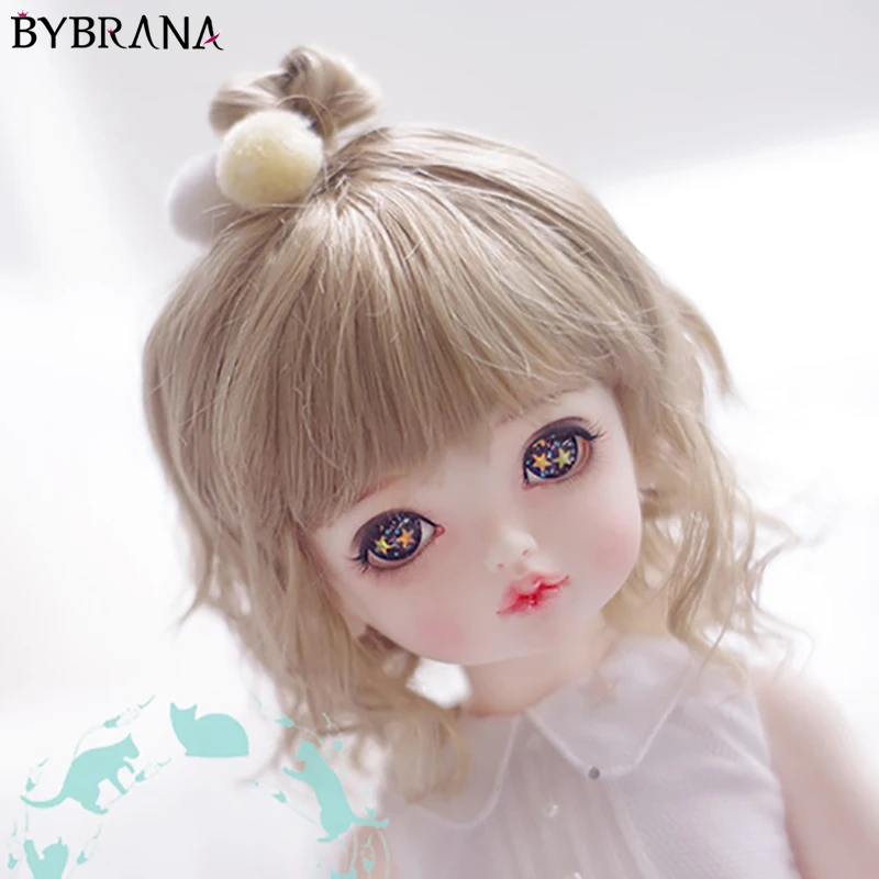 Bybrana BJD кукла с имитацией парик из 1/3 1/4 1/6 1/8 молока Чай белый красный коричневый