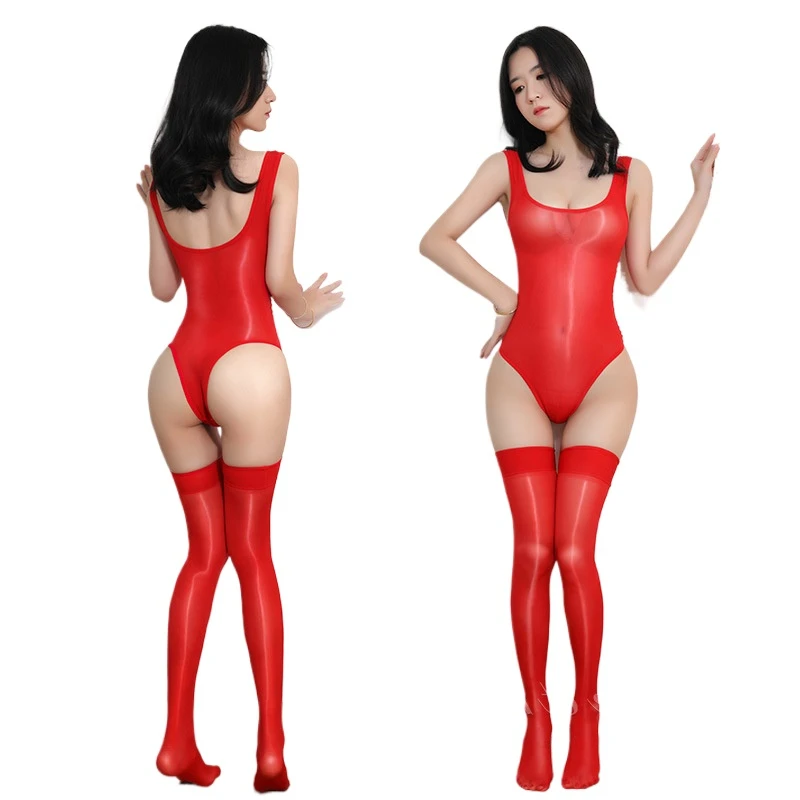 

See Through Leotard Sexi Women Tights Sexy Lingerie Set Transparent Female Bodysuit Sex Erotic Underwear Ladies Nylon Stockings