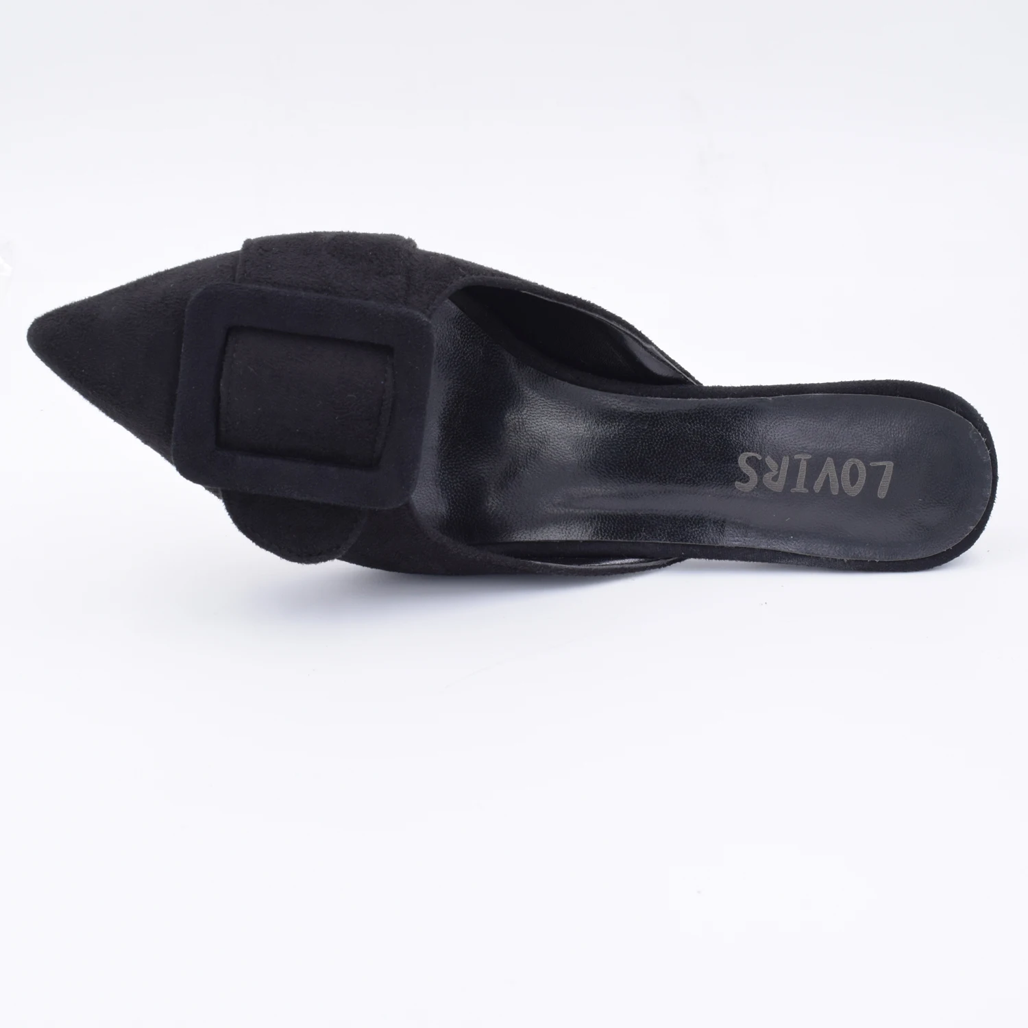 

LOVIRS Women Mules Slingback Pumps Pointed Toe Buckle Female Sandlas Slip On Ladies Kitten Heels Slippers Dress Wedding Shoes