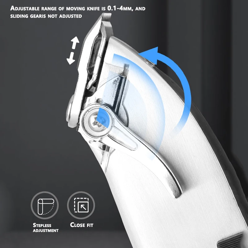 Машинка для стрижки волос мужская из алюминиевого сплава профессиональный