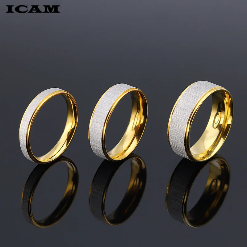 ICAM Горячая продажа серебряные золотые кольца для женщин Европейский