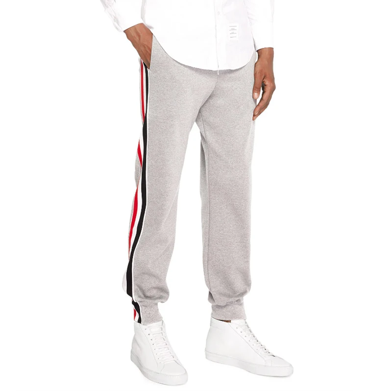 

TB 2021 Fashion Brand Sweatpants Men Women Slim Cotton Casual Striped Sports Trousers Spring Tracksuit Bottoms Track Pants