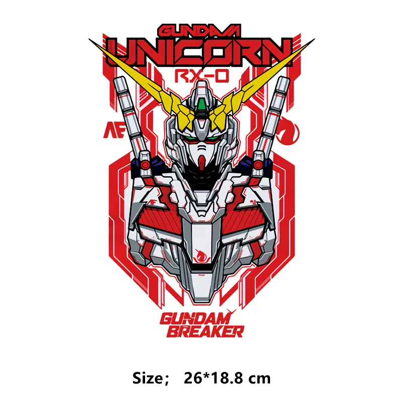 Японские Аниме патчи механика воина Термотрансферная наклейка на одежду сделай