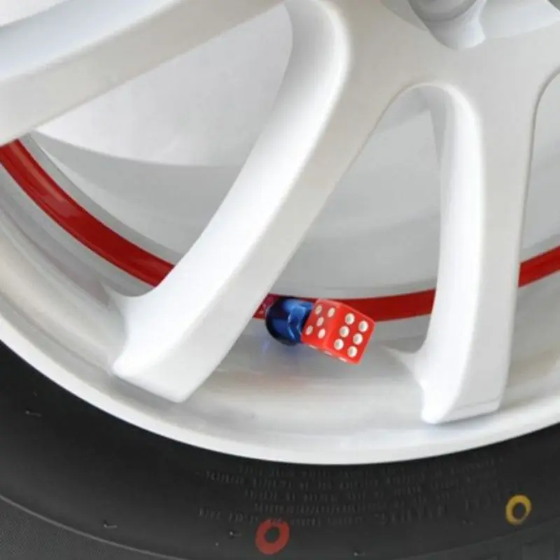 

4pcs Dice Shape Car Truck Wheel Tire Air Valve Stem Cover Dust Cap Bicycle Valve