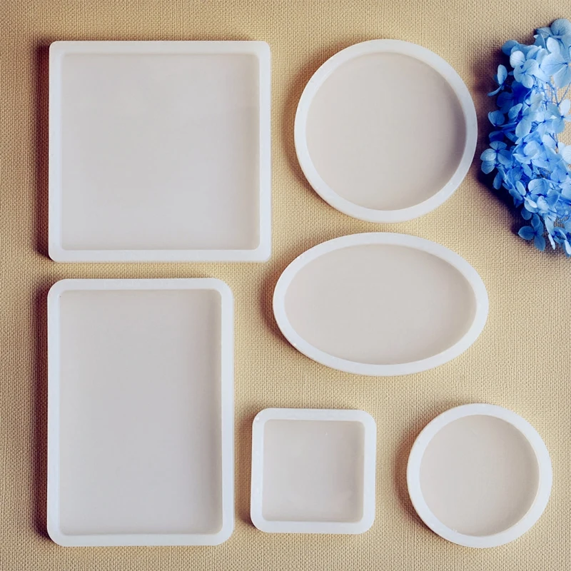 НОВЫЕ геометрические эпоксидной смолы силиконовые формы DIY круглый коврик под