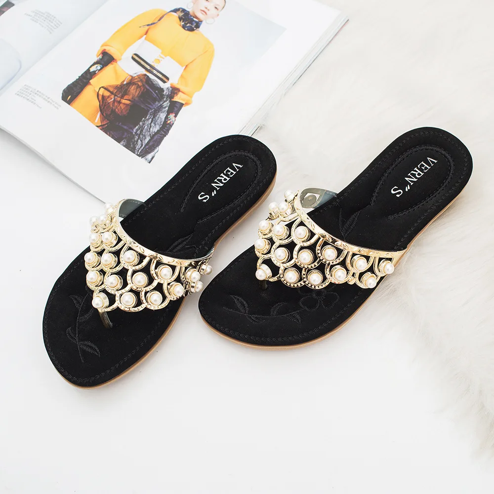 

Bei Size Women Flats Sandals Fashion 2019 New Summer Slippers Daily Casual Women Shoes Flip Flops Lady Beach Footwear E728