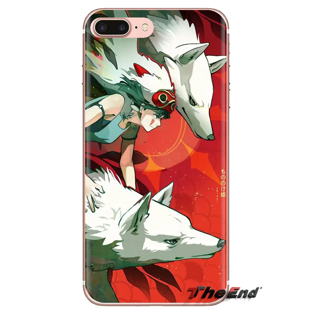 Для iPod Touch Apple iPhone 4 4s 5 5S SE 5C 6 6S 7 8 X XR XS Plus MAX фигурка Принцесса Мононоке маска не Los